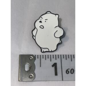 White Polar Bear Pin Brooch